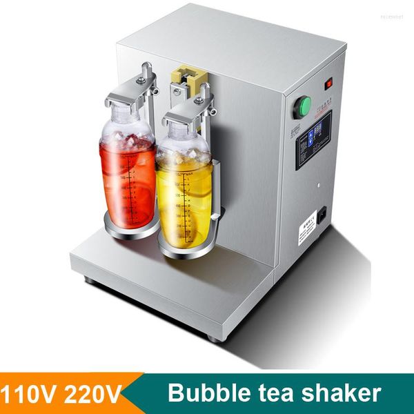 Blender 110V 220V Double Tasse Bubble Tea Shaking Machine Avec Minuterie Cocktail Boba Milk Shaker