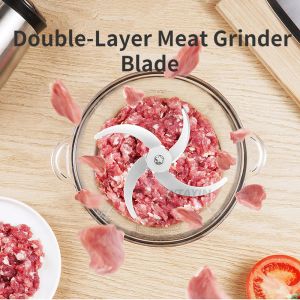 Blender DoubleLeryer Meat Grinder Blade pour Little 3L et 5L Electric Meat Grinders 1PCS Blade Meat Grinder Processez Pièces de cuisine Tool