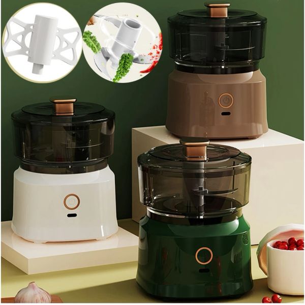 Blender Electric Chopper Meat Grinder Mélangeurs USB rechargeables pour la cuisine Baby Auxiliary Food Prowector Food Crusher Home Appliance