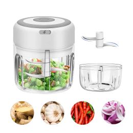 Blender Electriclessless Food Copper, mini prodigieuse processeur à l'ail Food Food Blender Nut Chopper pour les oignons de piment de viande / poivre / gingembre