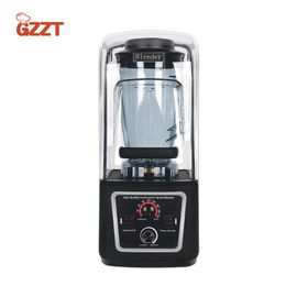 Licuadora GZZT 5L batido 2200W exprimidor insonorizado procesador de alimentos máquina mezcladora batidora de leche equipo de barra de bebidas comercial