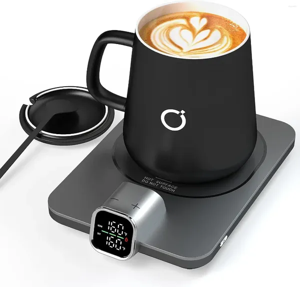 Ensemble chauffe-tasse intelligent Blender – Café amélioré, contrôle précis de la température à 1 °F pour le bureau chauffé