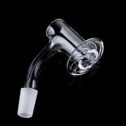 Blender Spin Banger Nail Seamless Soldadura completa Accesorios para fumar 10 mm 14 mm Junta macho Borde biselado Cuarzo Bangers 45 90 Grados