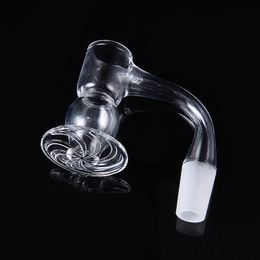 Blender Spin Seamless Quartz Banger Accesorios para fumar 2.5 mm Con balde de bolas Borde biselado grueso Cuarzo Bangers Nail 45 90 Grados 10 mm 14 mm Macho Articulación Nails Dab Rig