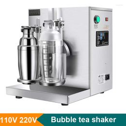 Blender met kopjes commerciële boba shaker bubble thee roestvrijstalen parelparelmelk schuine machine