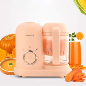 Blenders 220V Baby Food Supplement Machine Multicooker Solid Food Cook Machine Machine à broyeur de mélangeur de mélangeur à vapeur et à cuisson