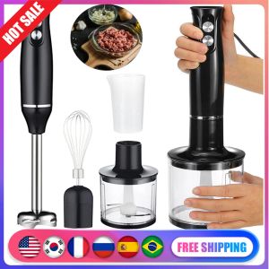 Blenders 500W Handheld Stick Mixer Set 2 Mix Snelheid 4in1 Roestvrij stalen messen 700 ml Mengsneker eigerechtglansengerecht