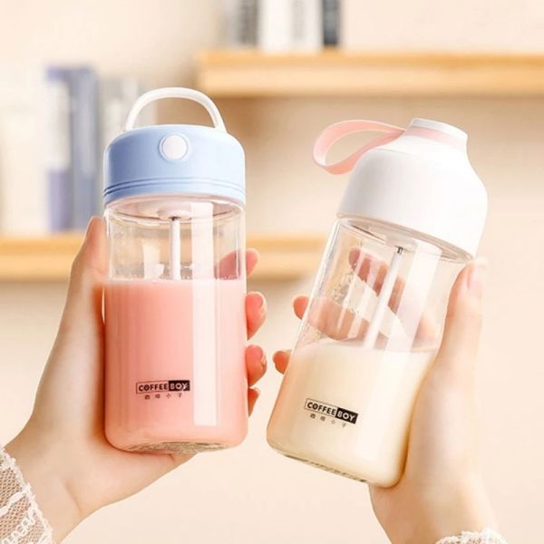 Licuadoras, coctelera eléctrica para proteínas, botella para mujer, taza autoagitadora automática, pequeña taza de café de viaje, mezclador de bebidas