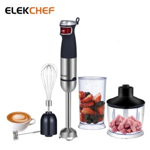 Blenders Elekchef 5 In 1 multifunctionele 1200W elektrische handstick blender onderdompeling Mixer Mixer Keersman Chopper Beater Frather