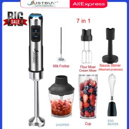 Mezcladores LED Factory Precio 1500W 6/4 en 1 Palabra eléctrica Procesador de alimentos de licuadora comercial Batirador de huevos Brezer Meat Grinder