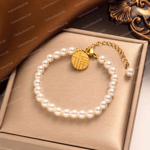 Bracelet de bénédiction en perles douces avec FU zi pour femmes, petites perles dorées exquises, cordon à main pour femmes