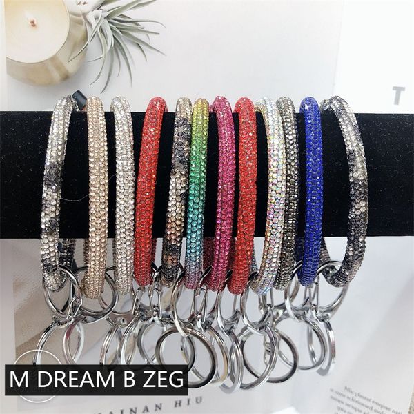 Bliing Bling diamant Bracelet porte-clés fête mariage cadeau Bracelet porte-clés strass Bracelet fille dragonne