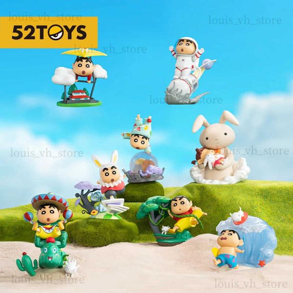 Blind Box 52Toys Blind Box Crayon Shin-Chan Classic Scenes Mystery Box 1pc Action Action Figure Cute Collectible Toy Desktop Decoration T240325