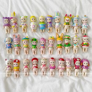 Blind Box 6PCSSet 6style Mini Sonny Angel Easter Series Leuke PVC Action Figure Collectible Model Kerstcadeau voor kinderen speelgoed 230506