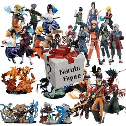 Boîte aveugle Anime Figure y Box Lucky Bag Uzumaki Sasuke Kakashi Figurines Collection Modèle Jouets pour enfants 230410