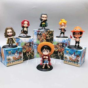 Blind Box Anime One Piece Blind Box Mystery Box Figure Toys Wholesale Luffy Gol D Roger Shanks Ornement Decorations Gift T240506