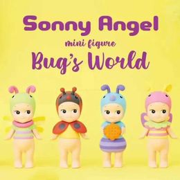 Blind Box Bug World Blind Box Decoration Creative Hand Action Figure Cute Little Bee Toy Angel Doll Car Decoration Collection T240506