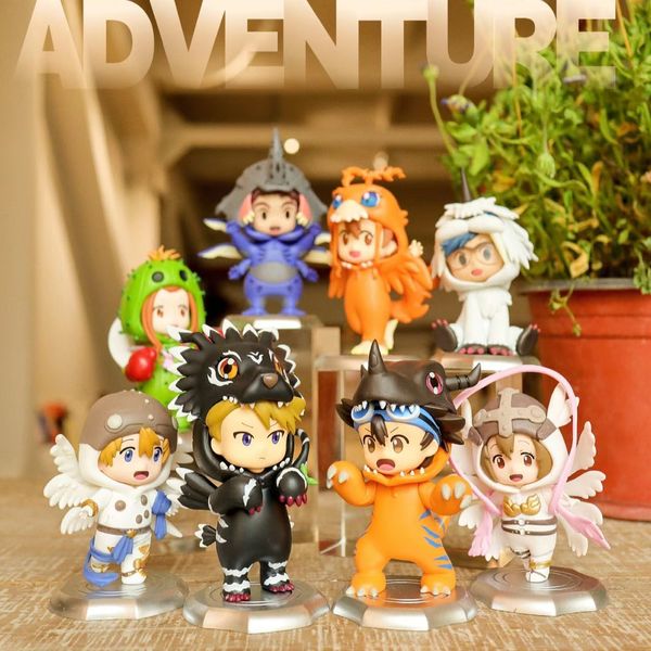 Boîte aveugle Digimon Adventure série 2 boîte jouet poupée mignon kawaii Anime Figure Agumon Gabumon Palmon Gomamon Patamon Tailmon 230906