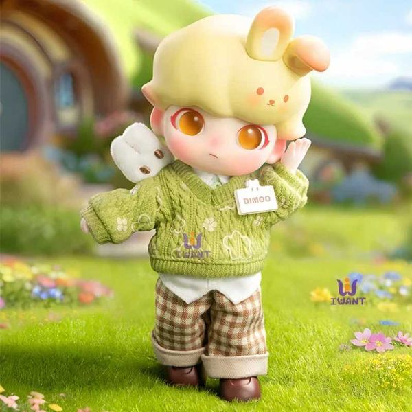 Blind Box Dimoo Holiday Rabbit Series BJD Mothable Doll Kawaii Action Figure S surprise Box Metter Desktop Model Birthday Gifts Collection Y240422