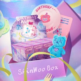 Blind box Finding Unicorn ShinWoo Box 3.0 ShinWoo Birthday along serie Blind Box hele doos beer hanger placemat draagbaar spiegelspeelgoed 230901