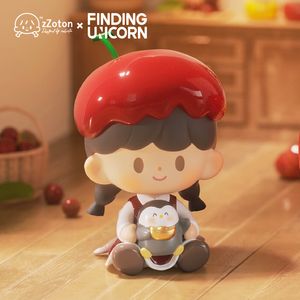 Boîte aveugle Trouver Licorne zZoton Bénédiction Pour Fruits Série Boîte Aveugle Kawaii Figurines Mystère Cadeau De Noël Enfant Jouet 230818