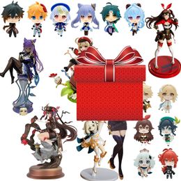 Boîte aveugle Genshin Impact Paimon Anime Figure Action Figurine Collection Modèle Poupée Jouets Mystery Box 230410