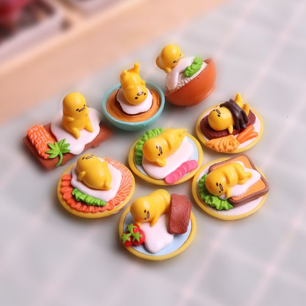 Boîte aveugle Japon Anime Gudetamas Jaune Oeufs Paresseux Jouet Mignon Kawai Poupée Boîte Enfants Cadeaux Table Décoration Gashapon Chiffres 230410