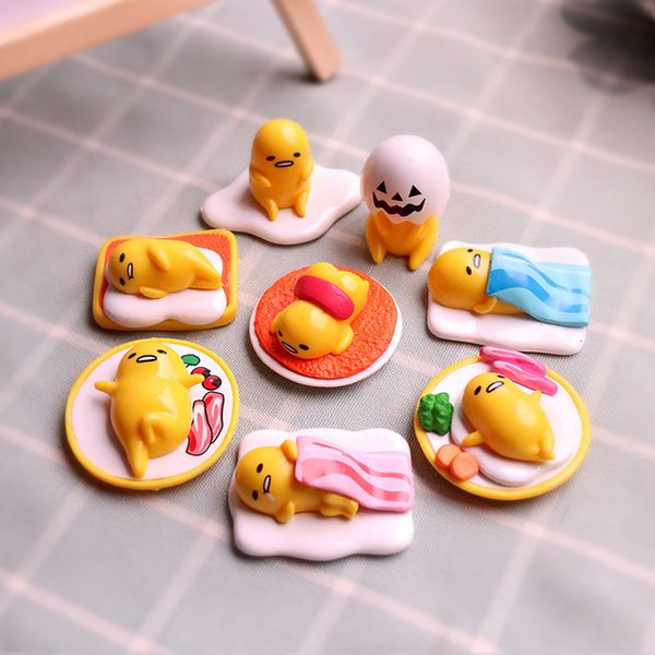 Caja ciega de Anime japonés Gudetamas Yolk Lazy Eggs, muñeco de juguete, figuritas pequeñas, caja ciega, figuras, regalos para niños, decoración de mesa y coche 230422