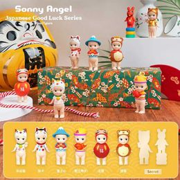 Blind Box Japanese Good Luck série mascotte Lucky Cat Doll Anime Mini Figures Toy Model Decoration Surprise Bound Mystery Box T240506