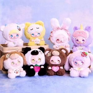 Boîte aveugle Kimmon série biologique lapin année peluche jouet sac boîte mystère jouets poupée mignon Anime Figure ornements cadeau Collection 230901