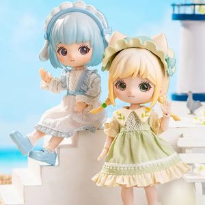 Boîte aveugle Liororo Summer Island Blind Random Box Toy Guess Bag OB11 112Bjd Doll Action Character Surprise Mysterious Box Doll Girl Gift 231102