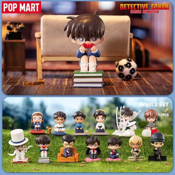 Blind Box Mart Detective Conan Classic Character Series Mystery Box Popmart Blind Box Action Figure Mori Ran Kid T240506