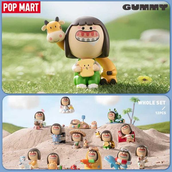 Blind Box Mart Gummy The Happy Land Series Mystery Box 1PC / 12pcs Blind Box Action Figurine Cut Toy T240506