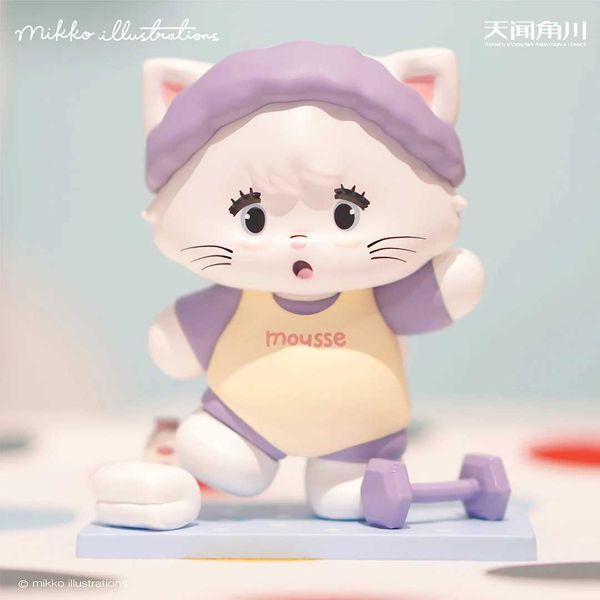 Blind Box Mikko Healing Life Handbook Series Blind Box Box Toys Kawaii Anime Figure Dolls Cat Surprise Box Bourse Ornement Girls Gift Y240422