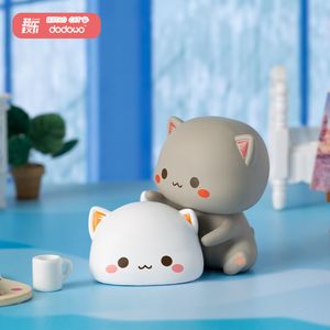 Blind Box Mitao Cat Tweede generatie Lucky Cat Figurine Cute Blind Box Cute Cartoon Doll Figure Verjaardag Geschenkmodel Toestel Decoratie 230309