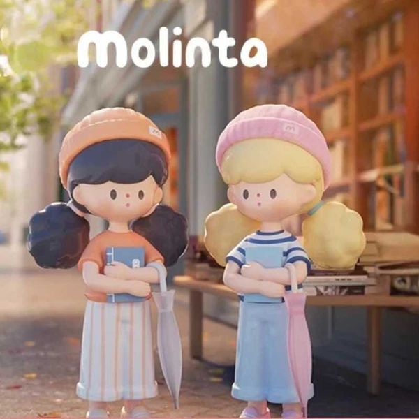 Blind Box Molinta Spring City Wandering Series Blind Box Toys Mystery Box Doll Kawaii Action Figure Model Model Girls Gift Collection Y240422
