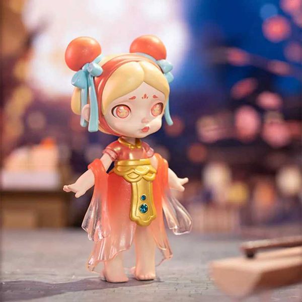 Blind Box New Laura Chinese Style Series Space Capsule Blind Box Box Confirmage Style Anime Figure Anime Modèle Girl Girelle Surprise Box Y240422
