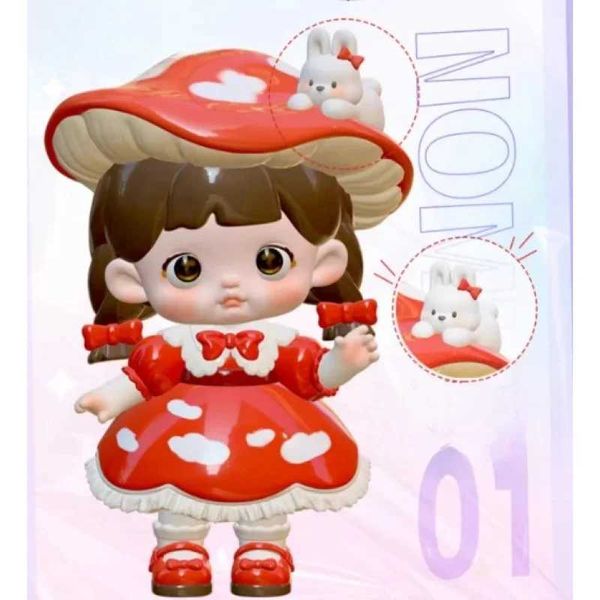 Blind Box Nommi Nomml Little World Series Blind Box Cute Action Action Anime Figure Kawaii Mystery Box Model Designer Doll Toys Y240422