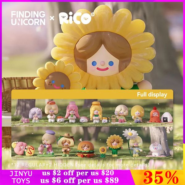 Boîte aveugle Origina Rico série Happy Picnic Together boîte aveugle printemps aller pique-nique mignon Anime figurine jouets pour enfants fille cadeau d'anniversaire 230817