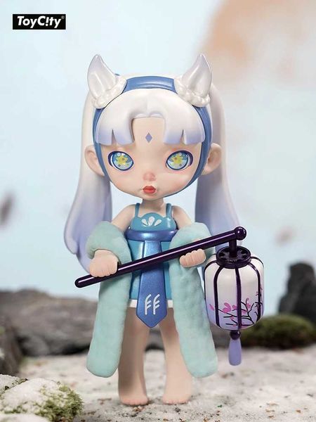 Blind Box Original TOYCITY Laura Snow Fox Toys 150% Modèle brut Action Figure Fille Filles Girls Birthday Gift Bureau Ornement Collection Y240422
