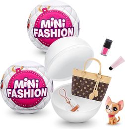 Blind Box Originele Zuru 5 Surprise Mini Fashion Brands Toy Real Fabric Bags and Accessories Capsule Collectible Children Gifts 230323