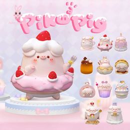 Blind Box Piko Pig Dessert Blind Box Toys Mystery Box Mistery Caja Misteriosa Caixa Surprise Anime Figure Kawaii Modèle Girl Girl Gift T240506