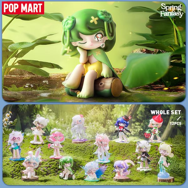 Boîte aveugle POP MART Azura printemps fantaisie série boîte mystère 1 PC/12 pièces boîte aveugle Figurine d'action mignon jouet POPMART Figurine 230831