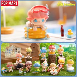 Blind Box Pop Mart Dimoo Pet Vacation Series Mystery Box 1pc/12p Collectible Cute Blind Box Kawaii Toy Figures Birthday Gift 230316