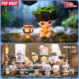 Boîte aveugle POP MART Dimoo Time Roaming série boîte mystère 1 PC 12 pièces arrivée mignon Action Figurine jouet enfants 230829