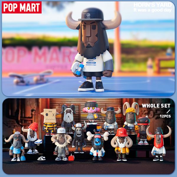 Boîte aveugle POP MART HANDS IN FACTORY HORN'S YARD It Was a Good Day Series Mystery Box 1PC12PCS Blind Box Action Figure Cute Toy 230818