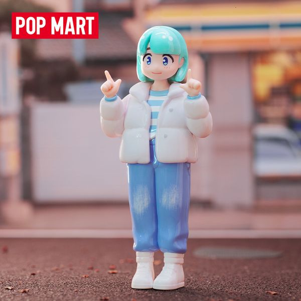 Caja ciega POPMART JUST A GIR NORI'S MORNING Series Blind Box Guess Bag Mystery Box Toys Doll Cute Anime Figura Adornos Colección de regalos 230818