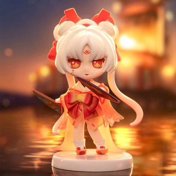 Boîte aveugle Popmart Onmyoji Classic God série boîte mystérieuse jouet schéma d'action poupée boîte aveugle modèle Kawaii surprise cadeau pour enfants 230711