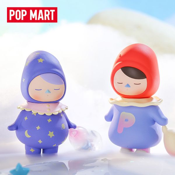 Boîte aveugle POPMART PUCKY Elf Sleeping Baby Series Box Jouets Modèle Confirmer Style Mignon Anime Figure Cadeau Surprise 230605