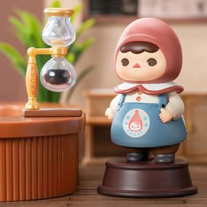 Boîte aveugle Popmart Pucky Rabbit Café Série Boîte Jouets Mystère Original Action Figure Mystère Mignon Poupée Kawaii Modèle Cadeau 231025